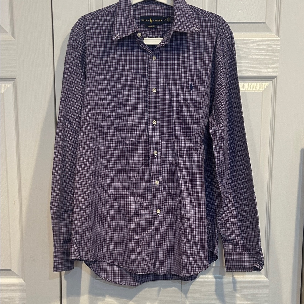 Ralph Lauren Men's Purple Plaid Shirt